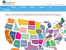 Tablet Screenshot of langcred.org